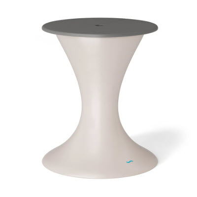 Ledge Lounger Autograph Umbrella Stand Ice Bin - Gray Lid, Cloud Base